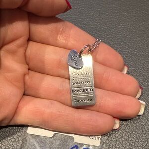 Stainless Inspirational Pendant Necklace